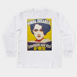 Norma Shearer Strangers May Kiss Trolley Card 1931 Kids Long Sleeve T-Shirt